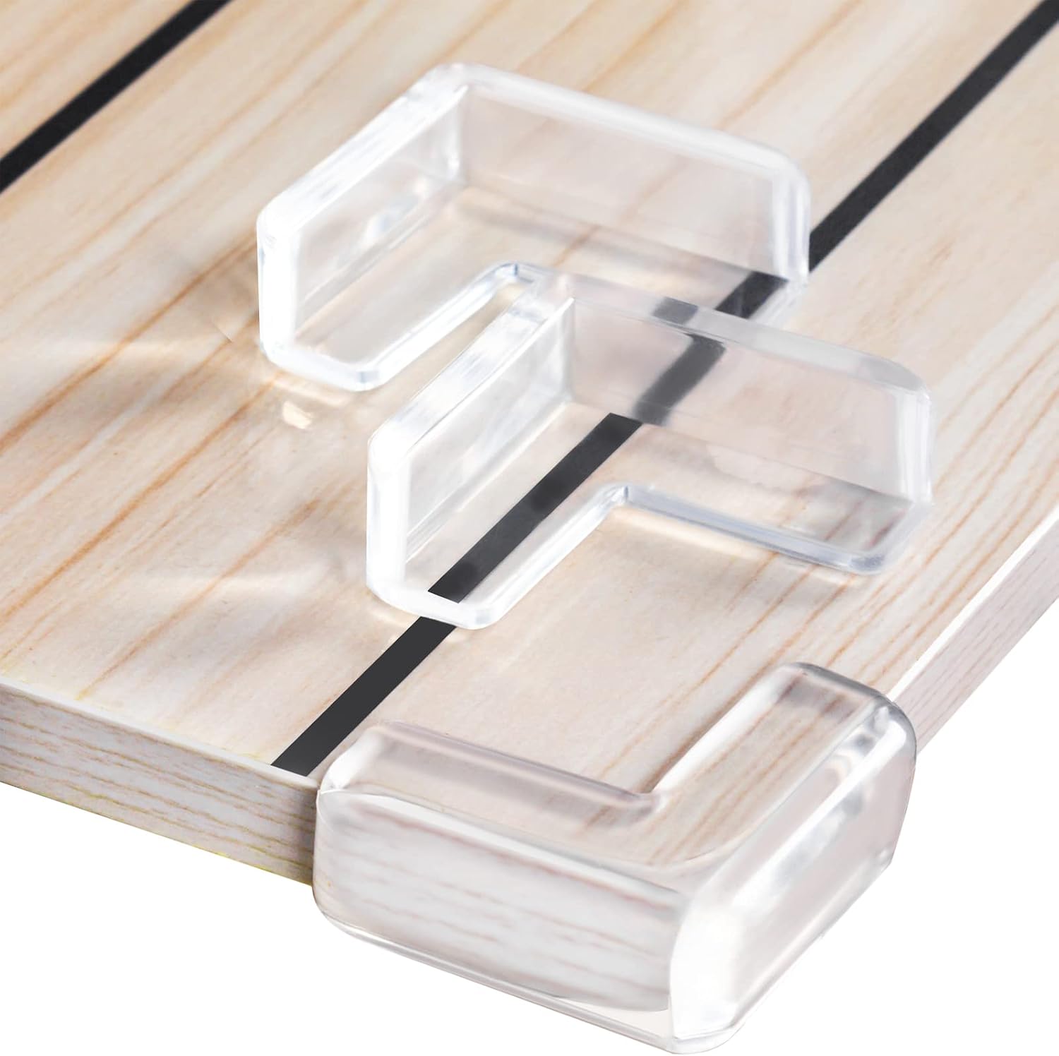 Thumbnail 1 de AIXMEET 24 corners Clear Silicone Furniture Corner Protectors, 24-Pack