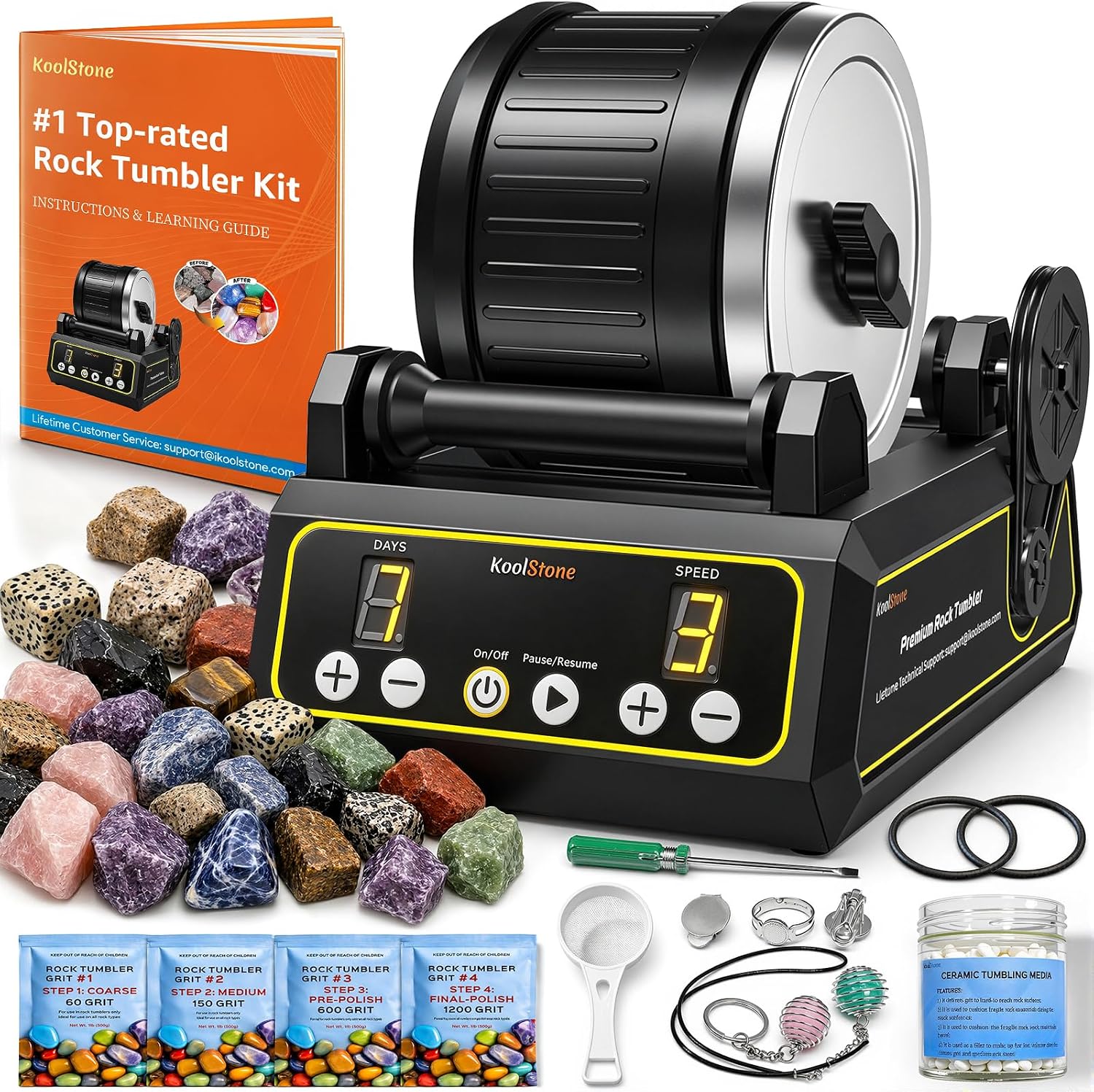 KoolStone C1 Rock Tumbler 2.5LB 🪨