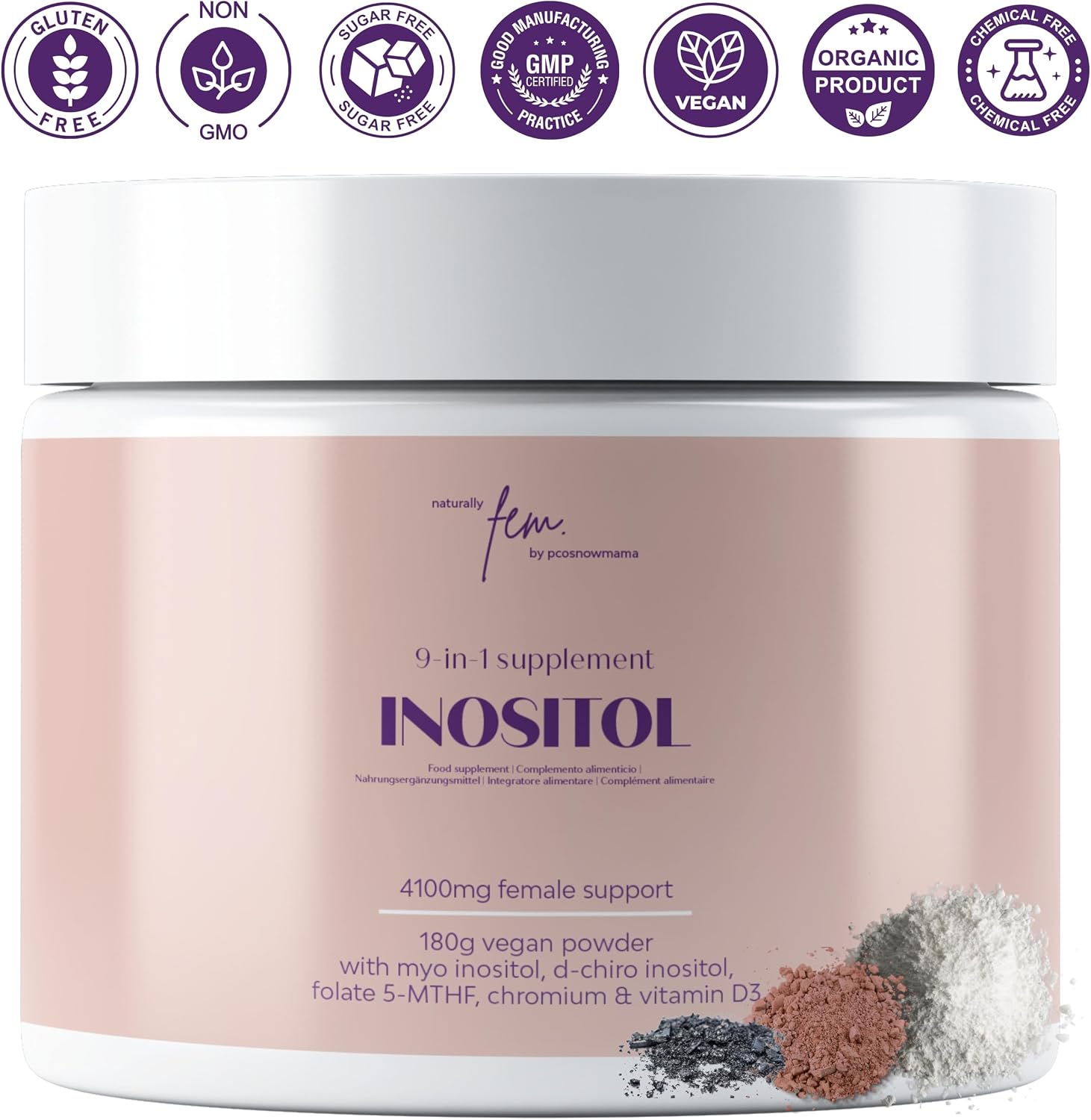 Thumbnail 11 de Inositol Myo & D-Chiro PCOS 4100MG 🌿 – Balance hormonal y metabolismo