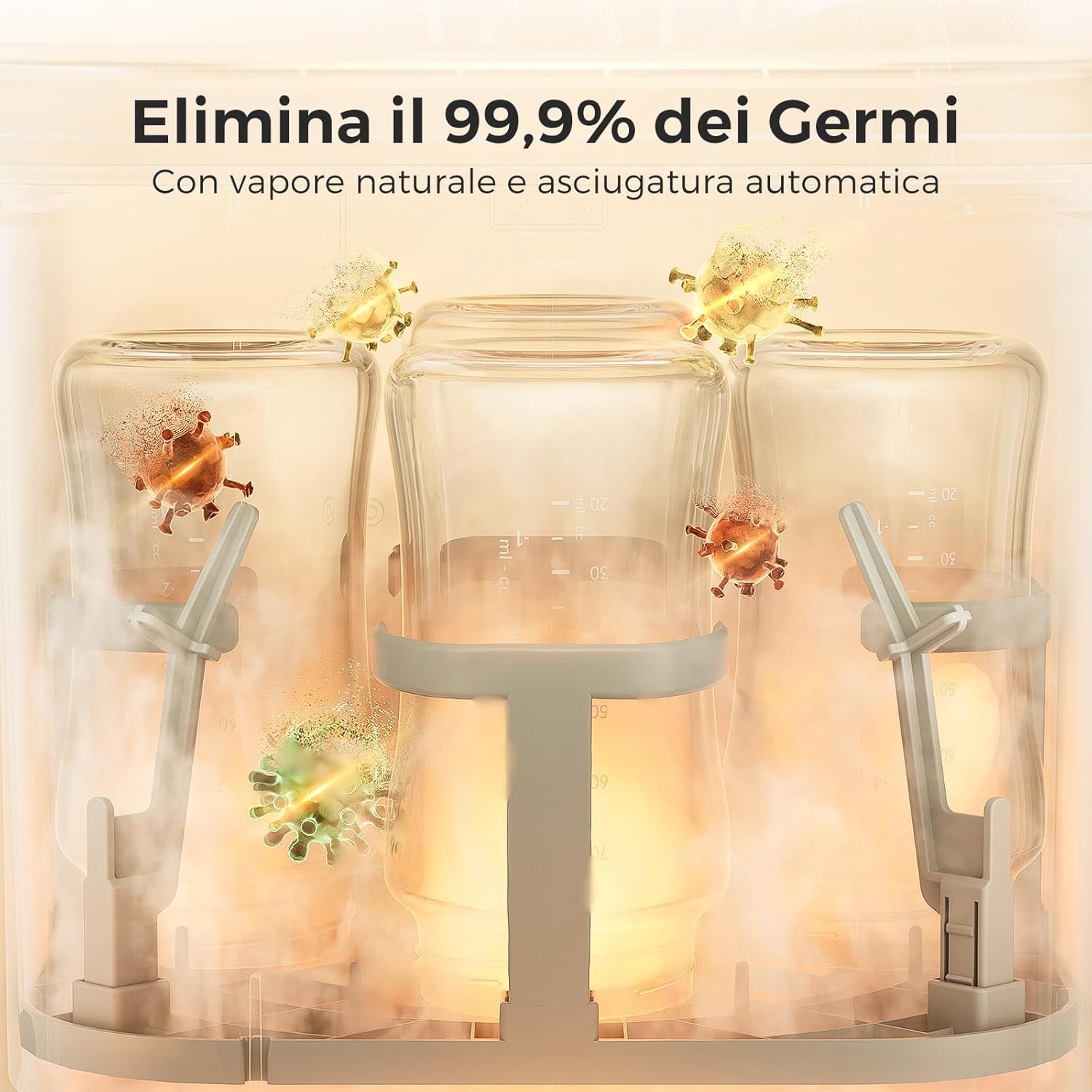 Thumbnail 5 de Momcozy KleanPal Pro Lavabiberon 3-in-1: lavaggio, sterilizzazione e asciugatura per biberon e accessori