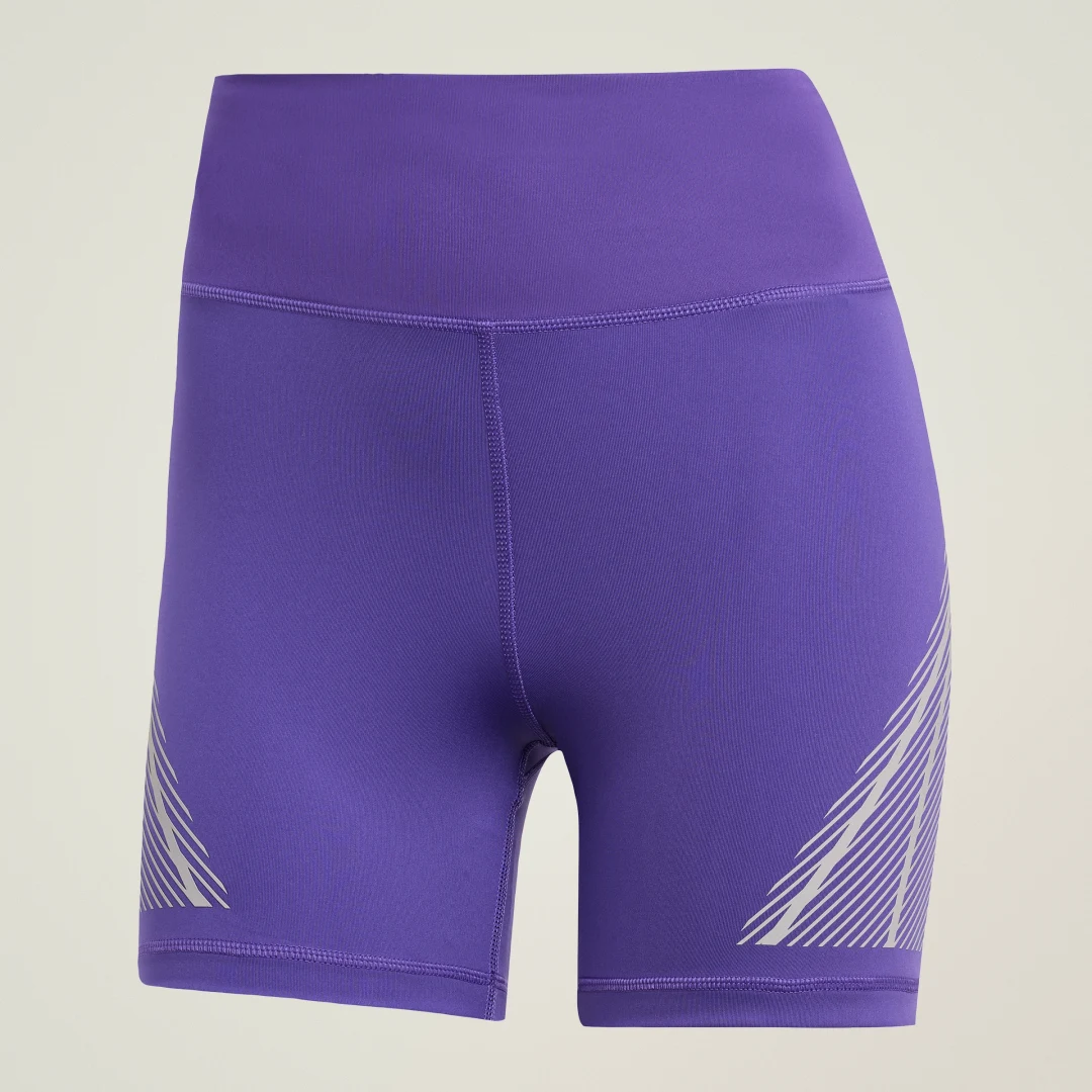 Detalle 2 de Mallas cortas adidas by Stella McCartney TruePace Running (1/2) – color violeta
