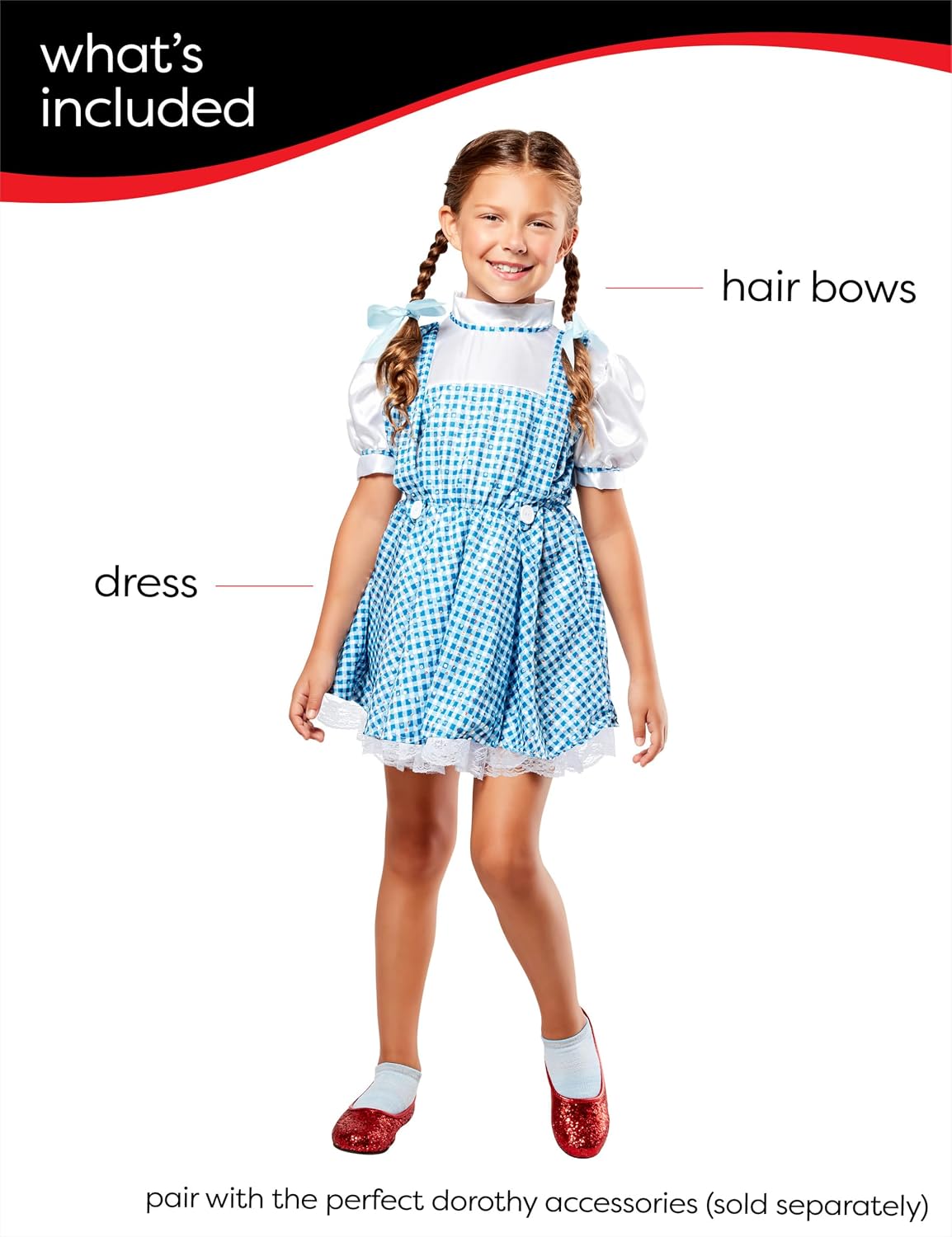 Detalle de Rubie's Wizard of Oz Sequin Dorothy dress