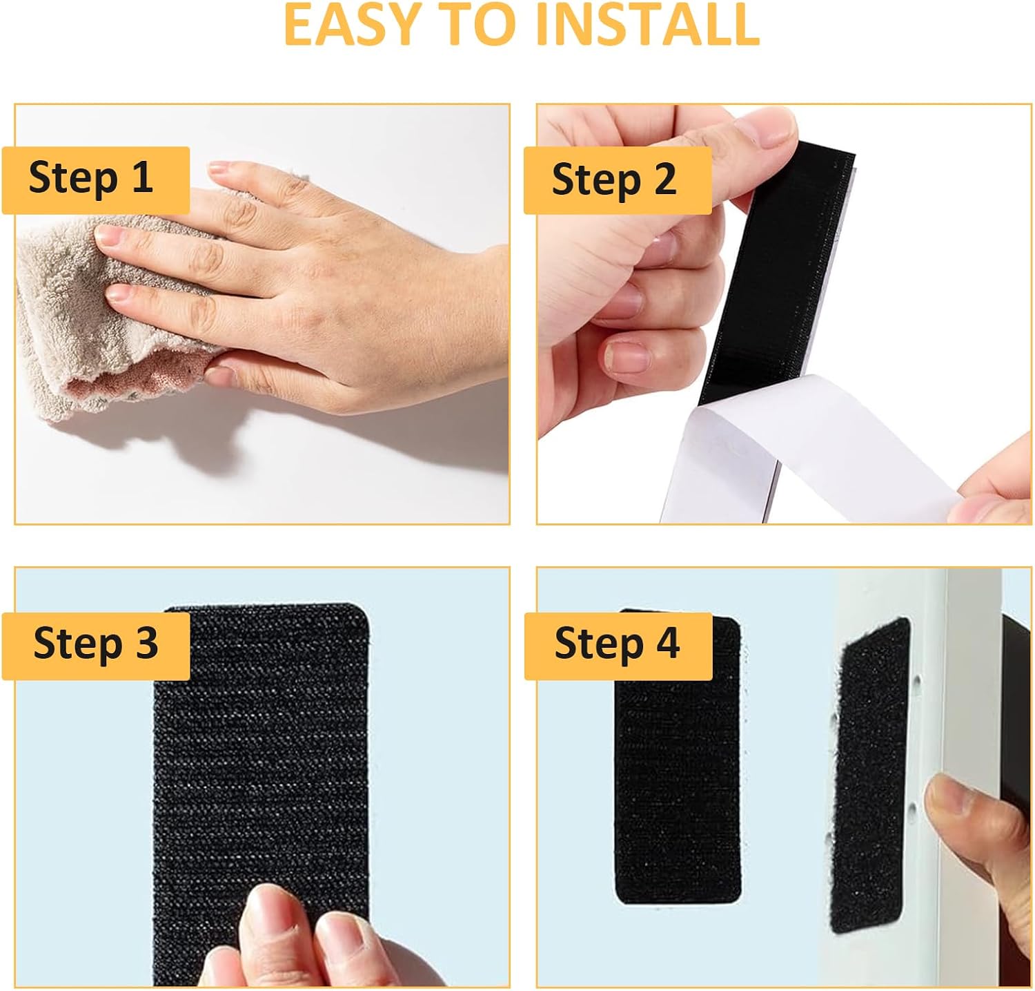 Thumbnail 4 de hautllaif 12 Pcs Industrial Strength Sticky Pads – Heavy Duty Double-Sided Tape for Walls, Floors and More