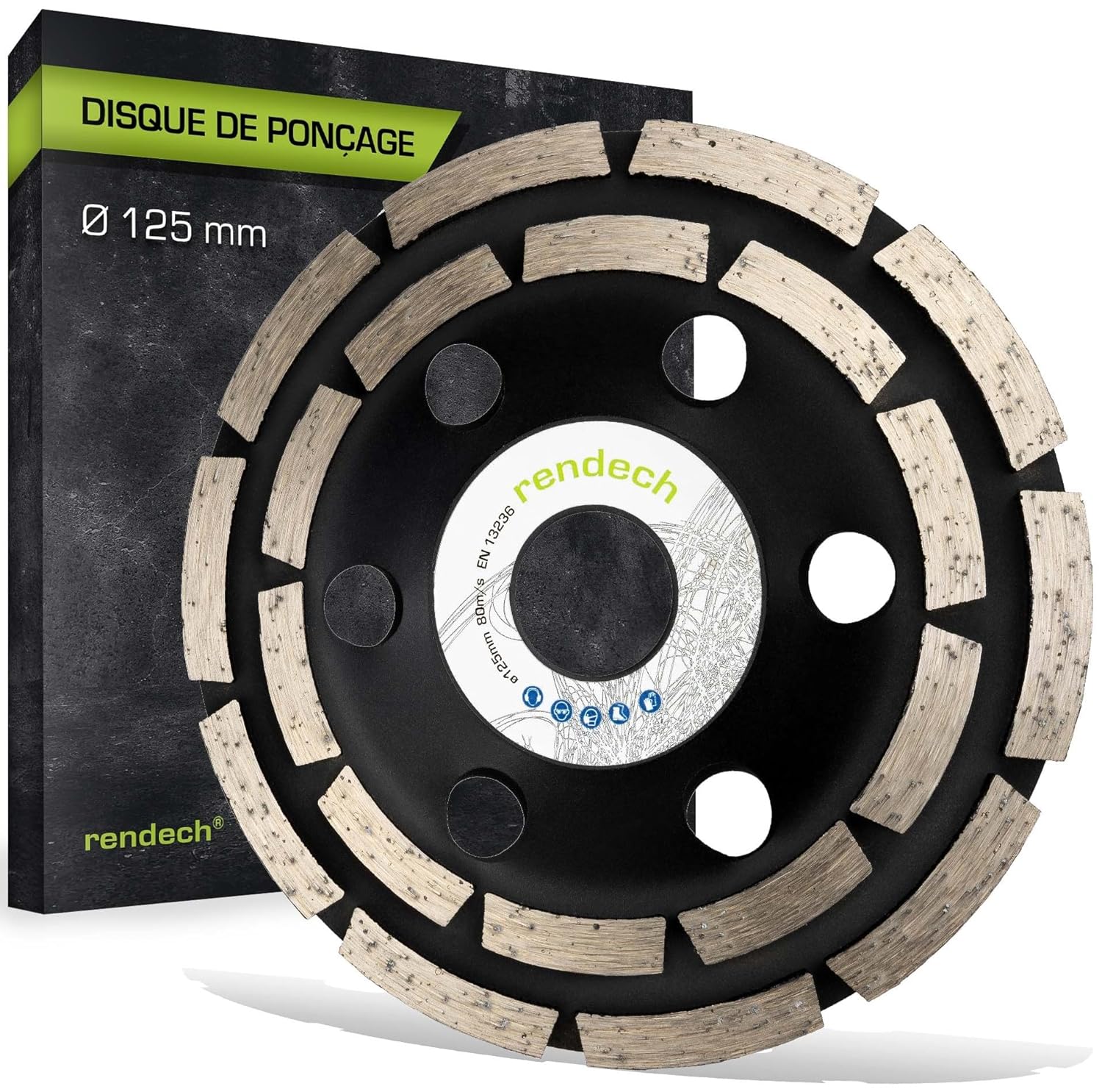 rendech Meule Diamantée 125 mm pour béton