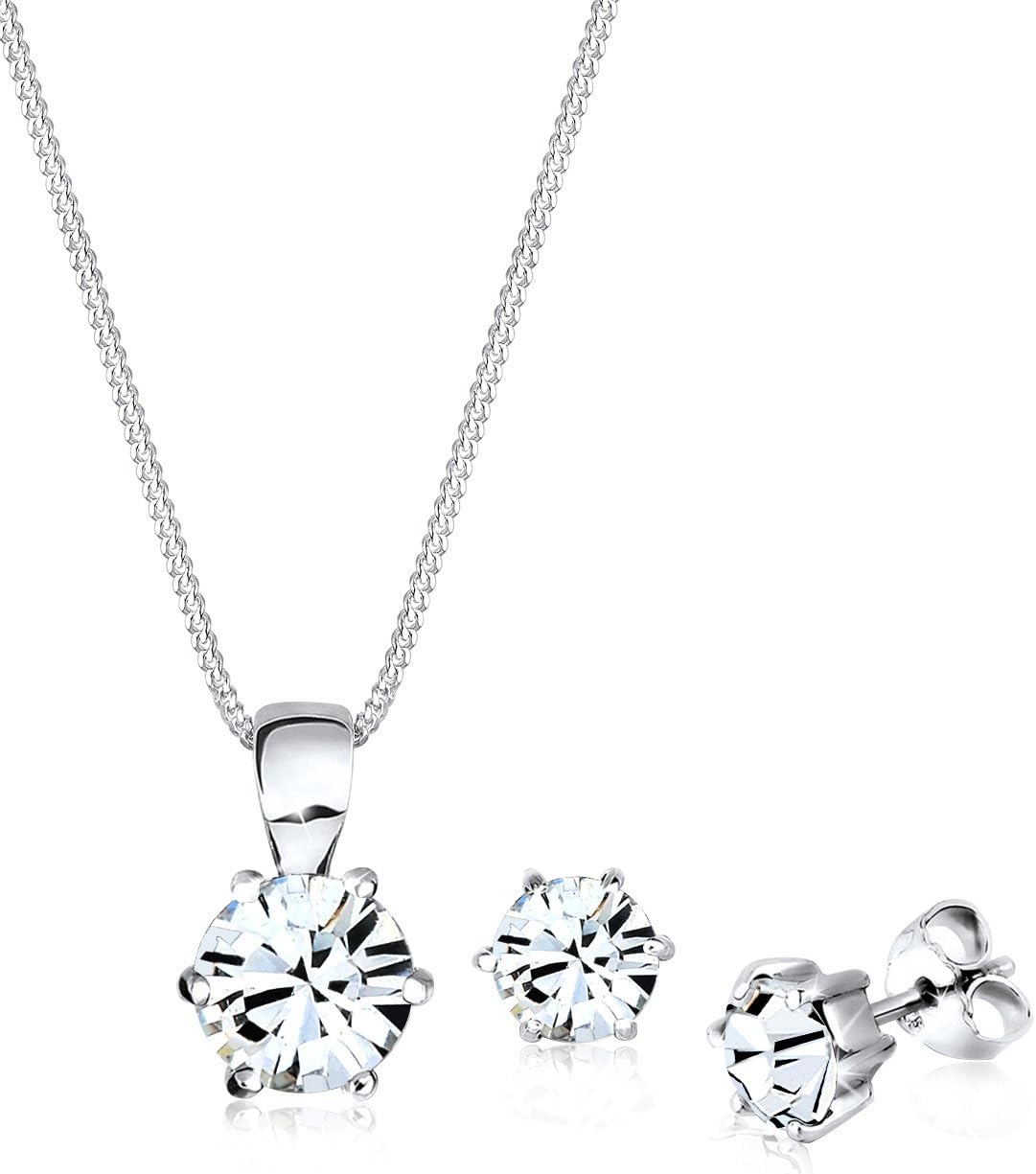 Imagen de Elli Schmuckset 925 Sterling Silber Kristalle en OfertitasTOP