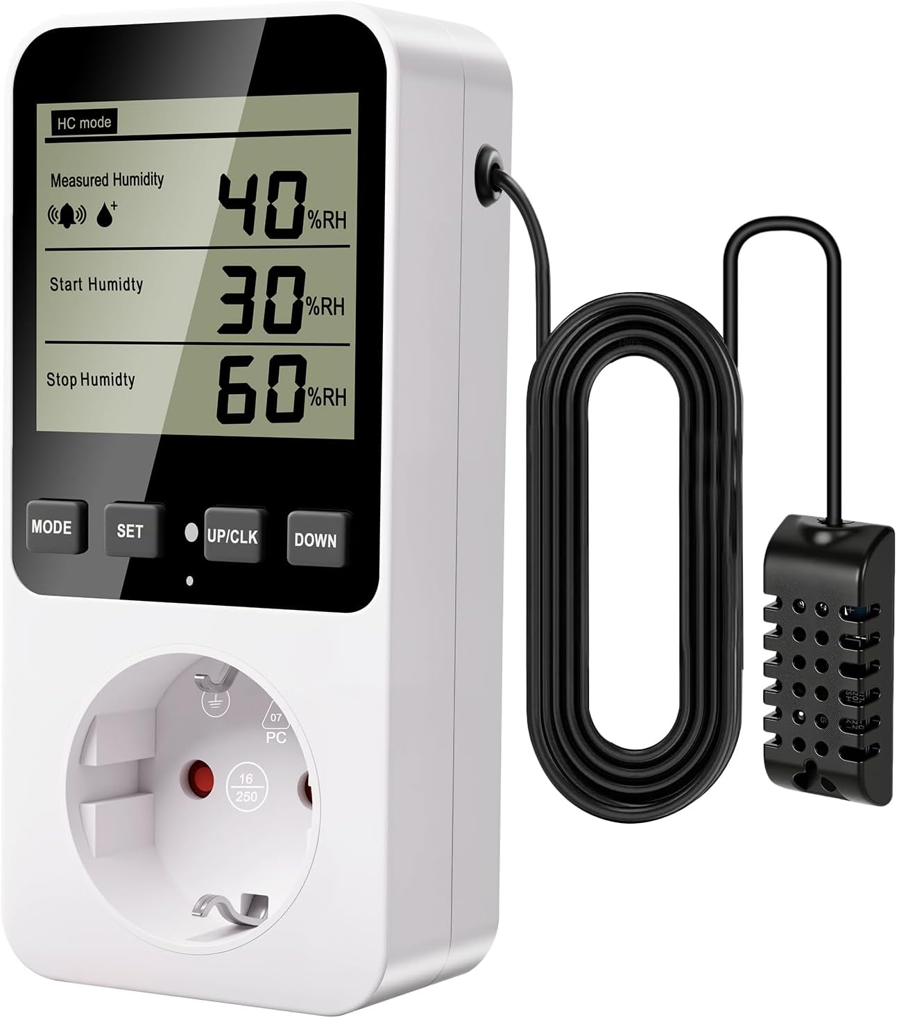 Detalle de Gbformat Feuchtigkeitsregler/Temperaturregler thermostaat- en hygrostaatstekker met timer