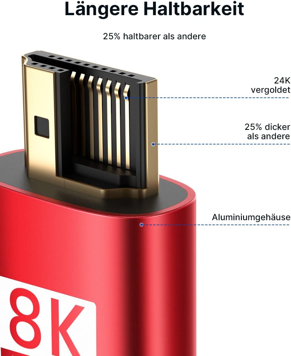 Thumbnail 3 de JSAUX HDMI 2.1 3 m x2