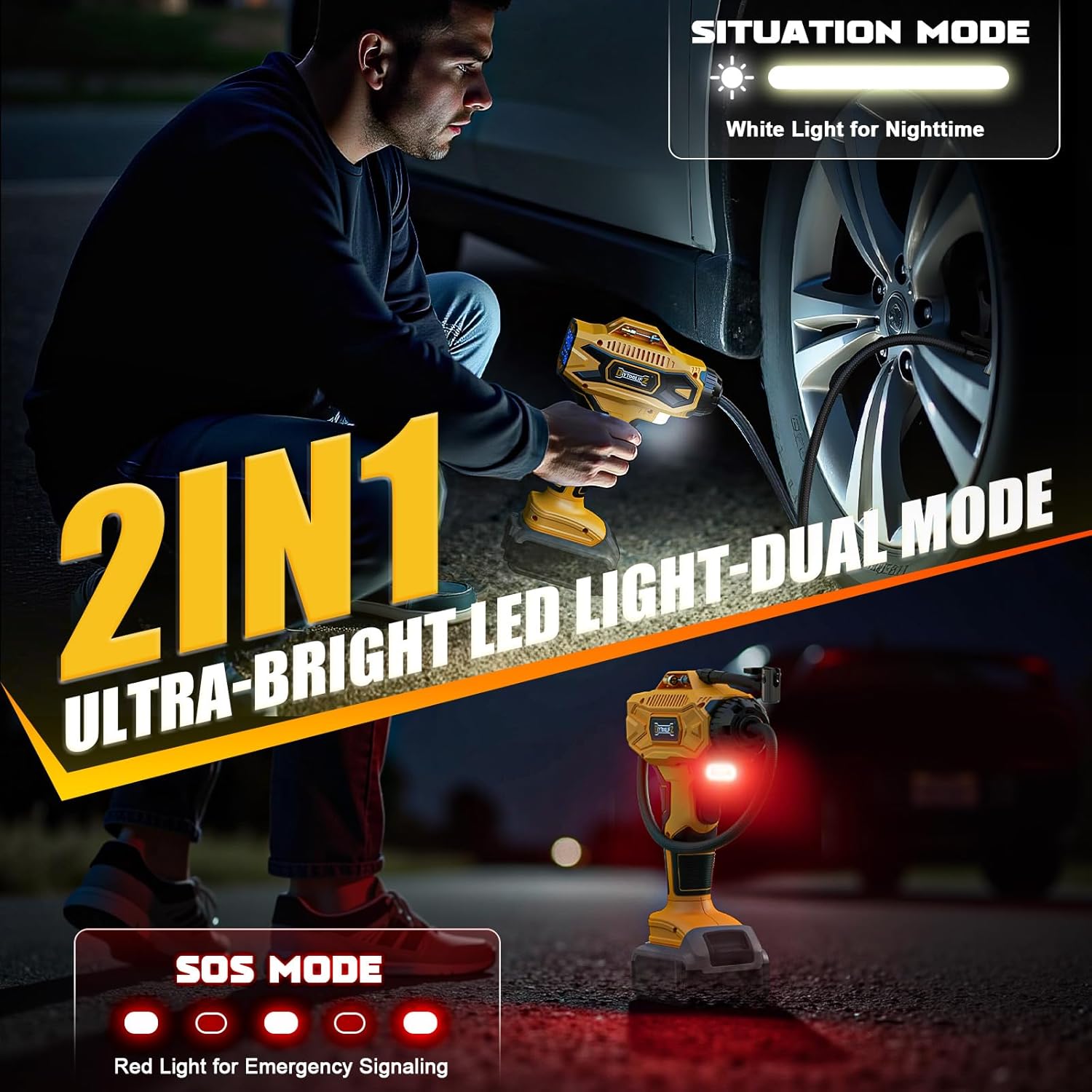 Thumbnail 6 de DIYtoolifz Cordless Tire Inflator 160PSI
