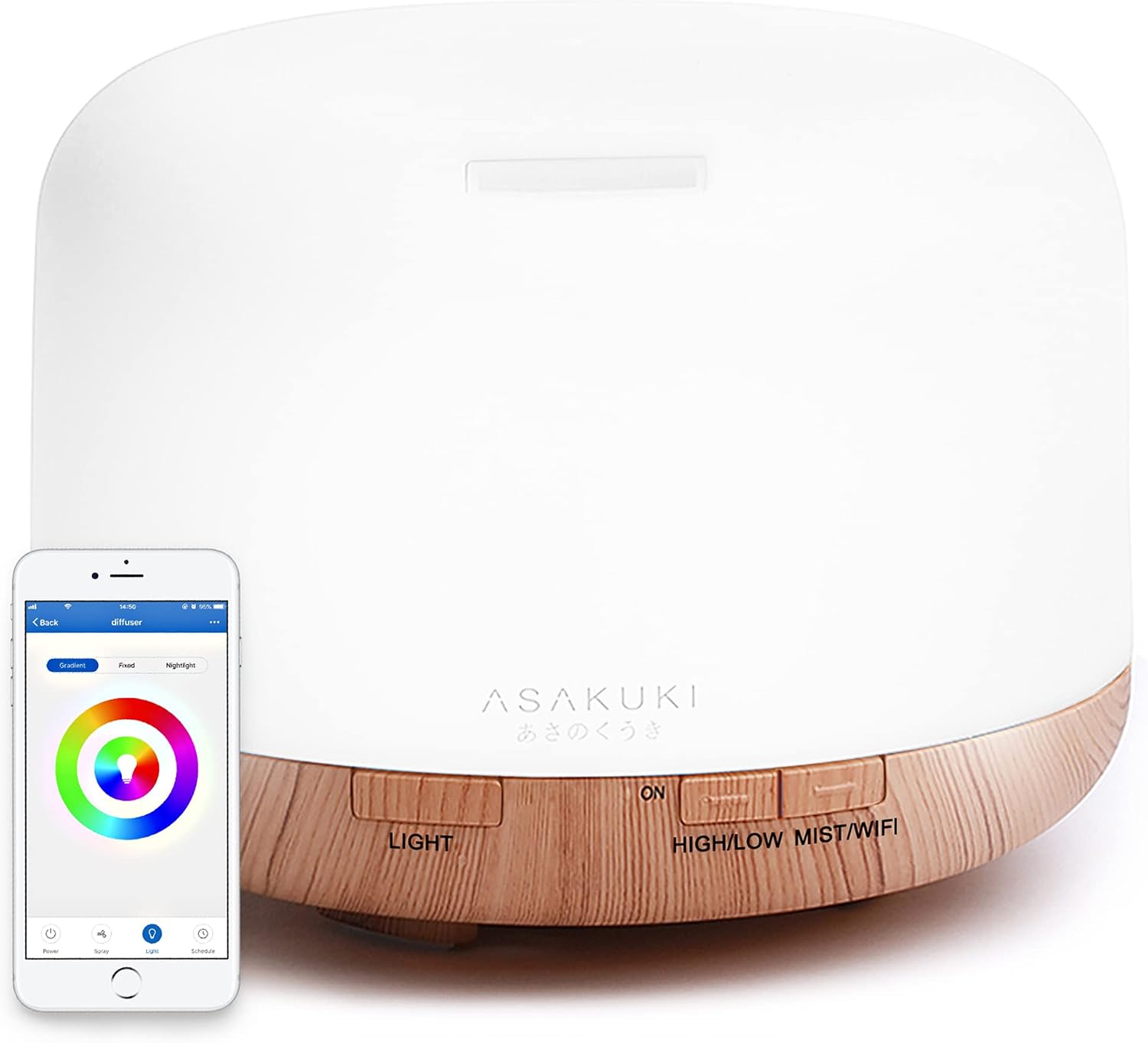 Thumbnail 6 de ASAKUKI 500ml Essential Oil Diffuser 🏠