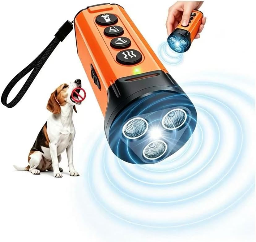 Detalle de Gomehone Ultrasonic Dog Bark Deterrent, 50FT Range