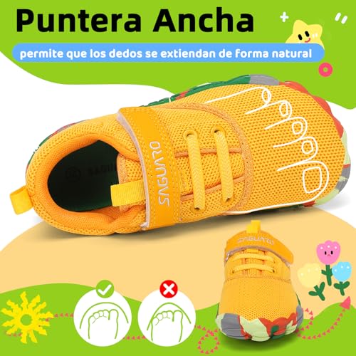 Thumbnail 1 de SAGUARO Barefoot Niños – Zapatillas de Trail Minimalistas Amarillo EU 26