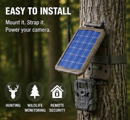 Detalle 2 de Stealth Cam STC-SOLP Solar Battery Pack, 12V, 3,000mAh, 10-ft Cable