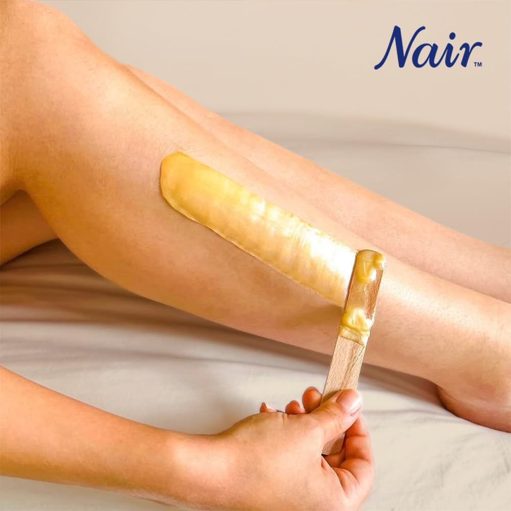 Detalle de NAIR Cire Divine Fleur de Tiaré – Corps, cire chaude sans bandes (400 g) + 2 soins finition douceur