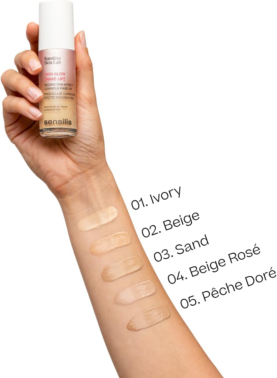 Detalle de Sensilis Skin Glow Make-Up: Base de maquillage antioxydante Sand, 30 ml