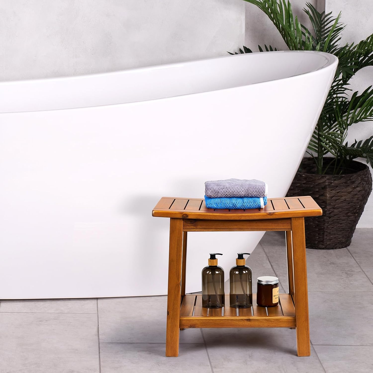 Thumbnail 6 de Upolana Teak Shower Bench, 20"