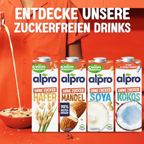 Thumbnail 10 de Alpro Mandeldrink Ohne Zucker – 8 × 1 L: vegan, lactosefrei und kalziumreich