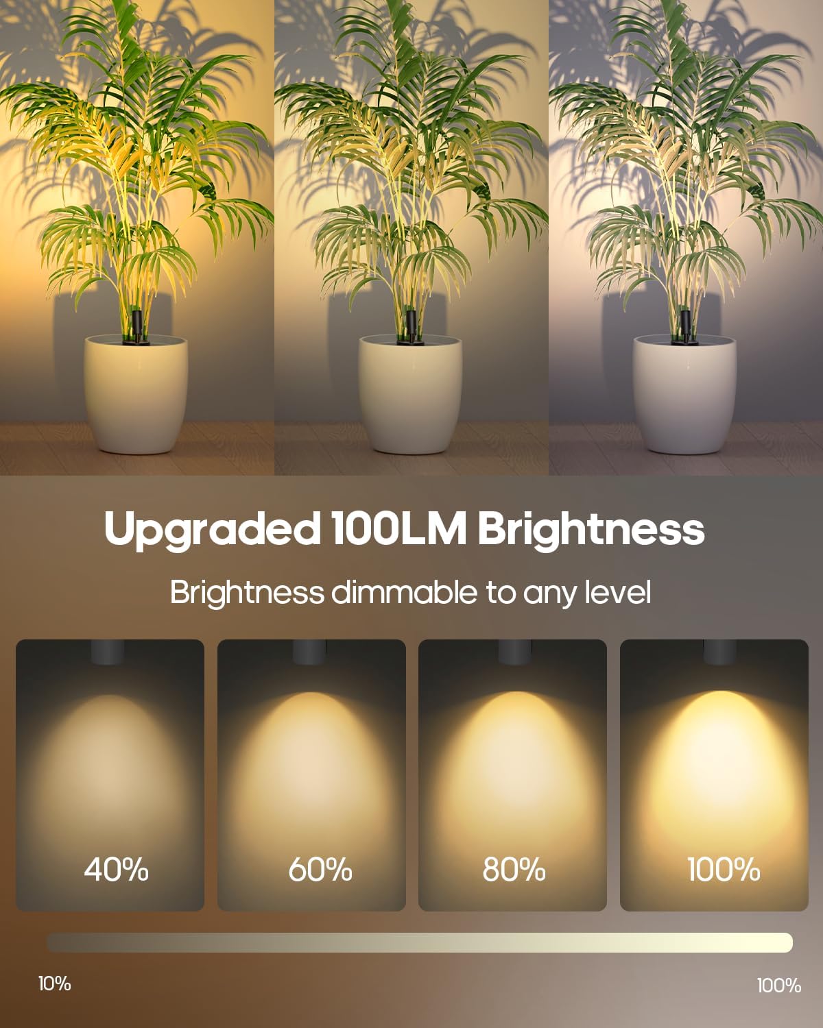 Thumbnail 2 de GOODEA Battery Operated Spot Light Indoor with Remote – 3 CCT Dimmable, 3000mAh Rechargeable Wall/Uplighting