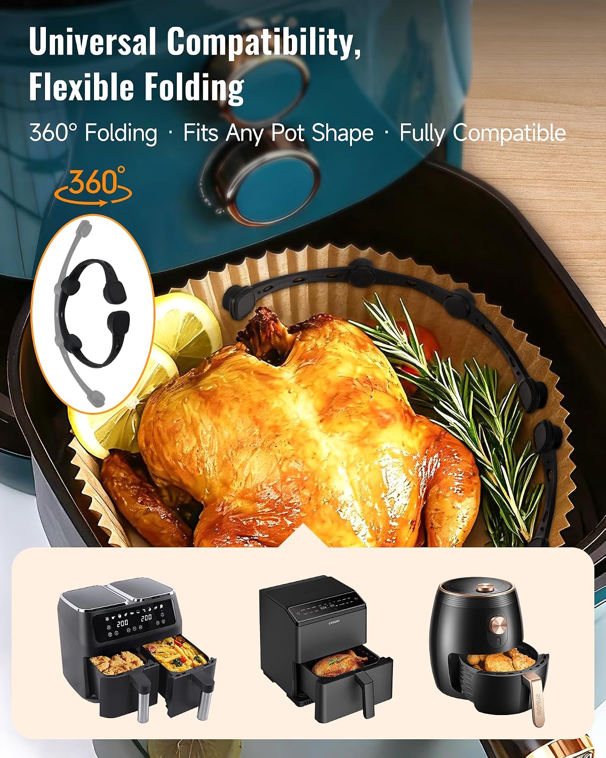 Thumbnail 5 de Imanes de silicona para papel de horno Airfryer 4 unidades