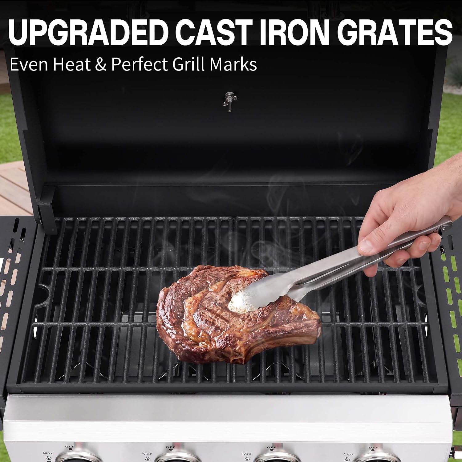 Detalle 2 de LMNOCHM Propane Gas Grill, 4-Burner