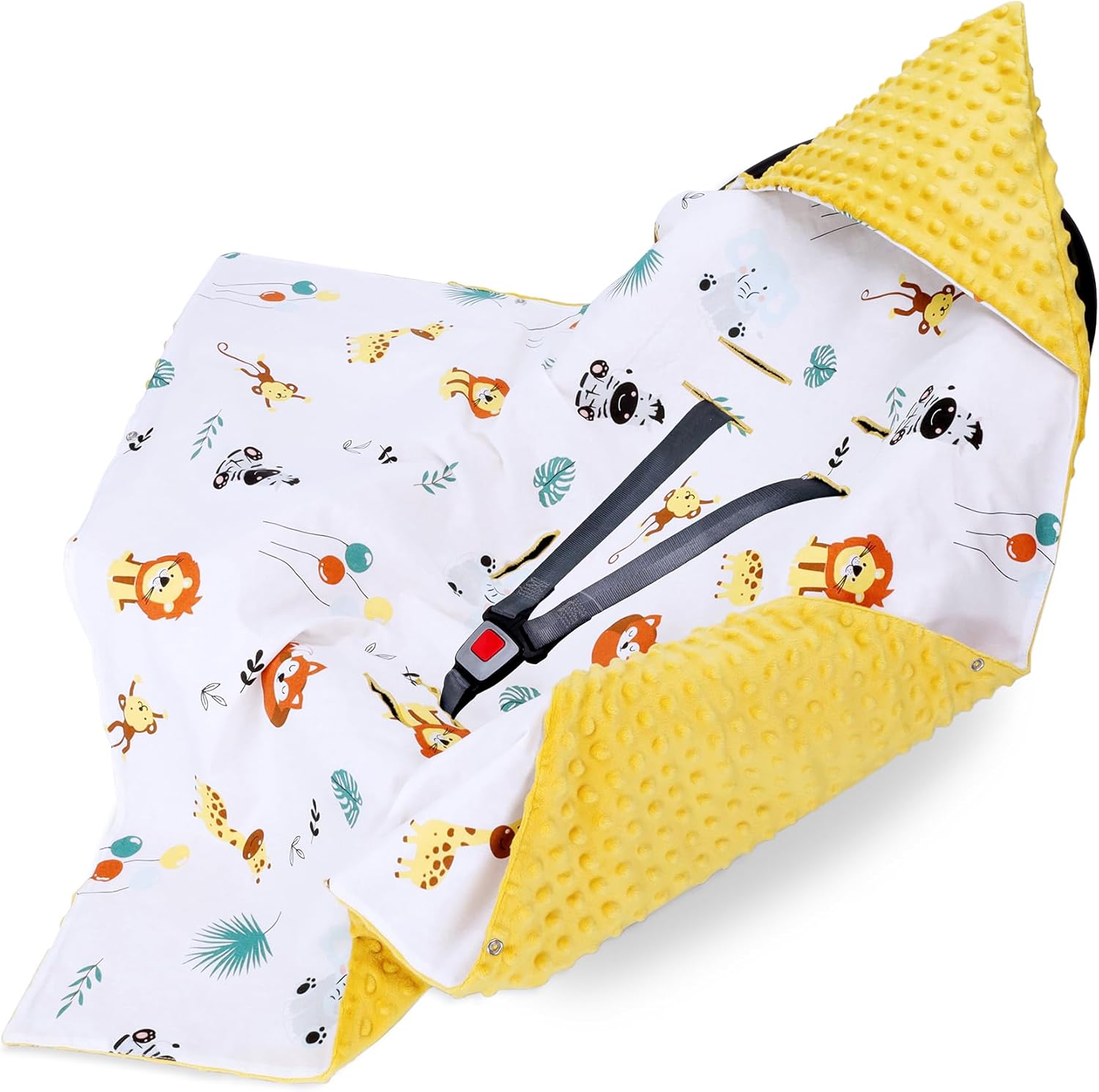 Thumbnail 6 de Totsy Baby Couverture nid d’ange hiver 90 x 90 cm : chancelière enveloppante pour poussette ou cosy