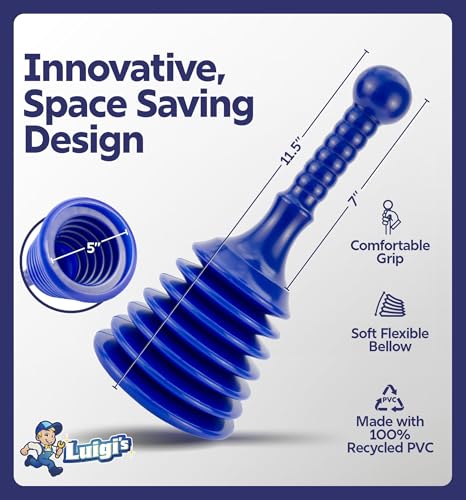 Detalle 2 de Luigi's Plunger for Sinks and Drains with Large Bellows