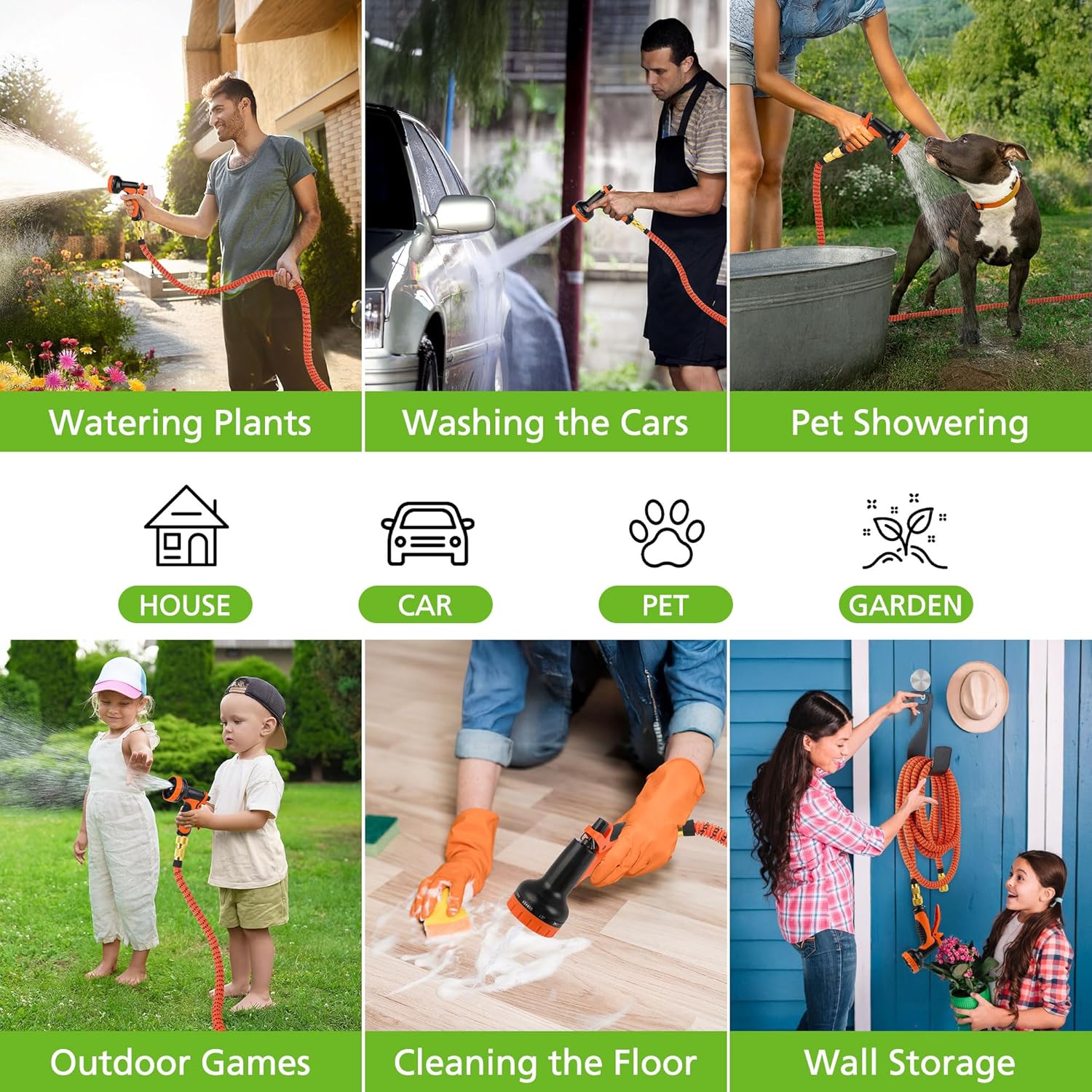 Thumbnail 6 de BoriYa Hose Pipe: Upgraded Expandable Garden Hose 50ft/15m