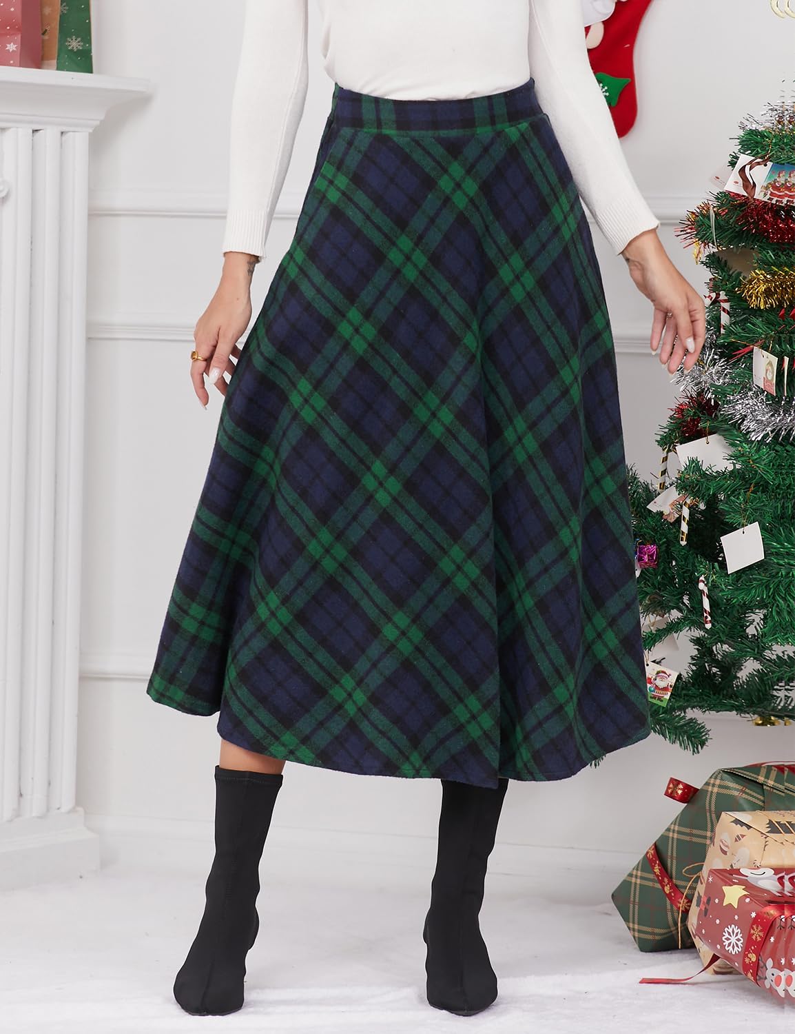 Detalle de IDEALSANXUN Women's Wool Skirt