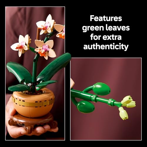 Detalle de LEGO Botanicals Mini Orchid Building Set - Artificial Orchid 10343