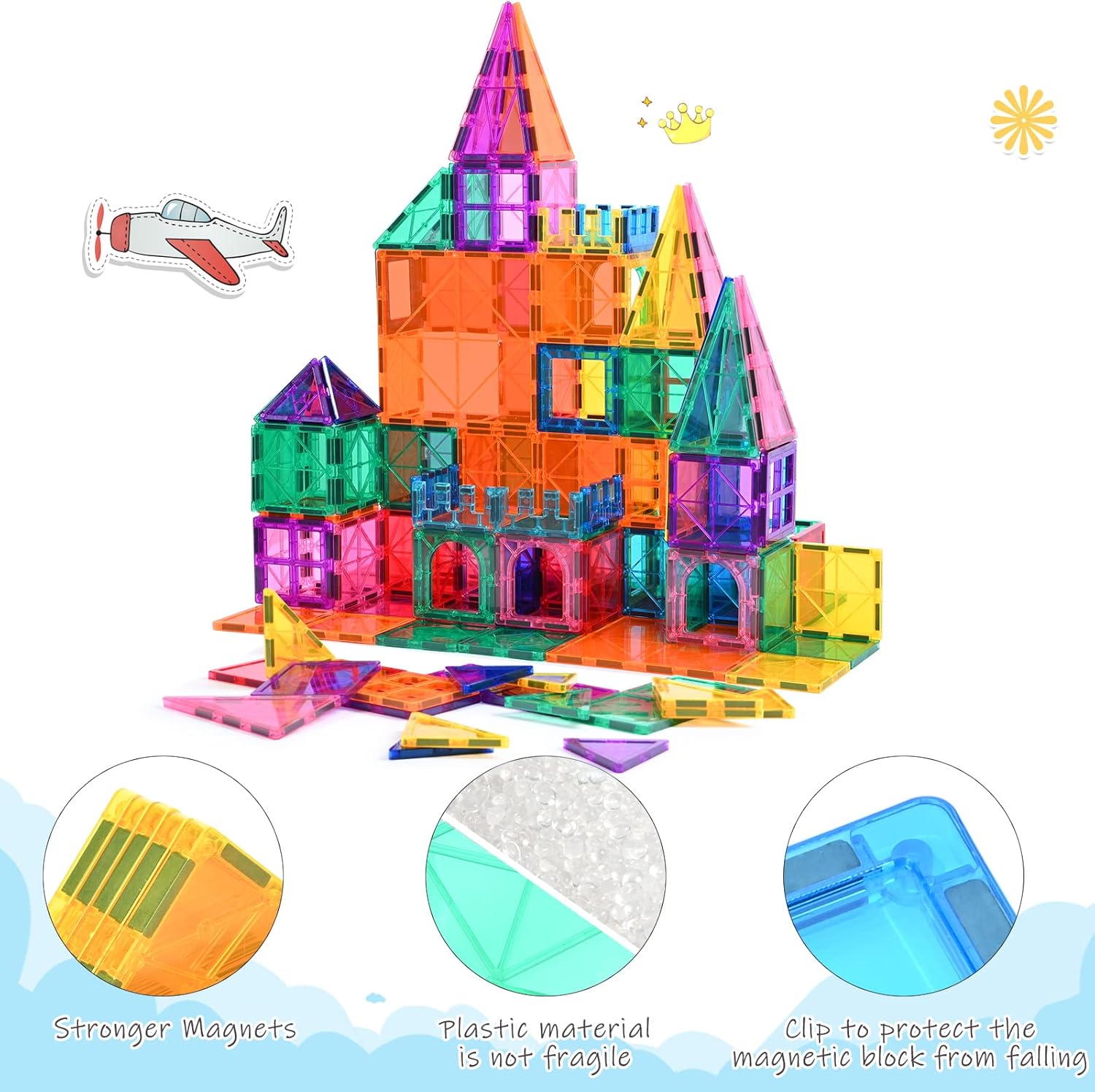 Detalle de Katiago Costruzioni magnetiche 100 pezzi per bambini 🧩
