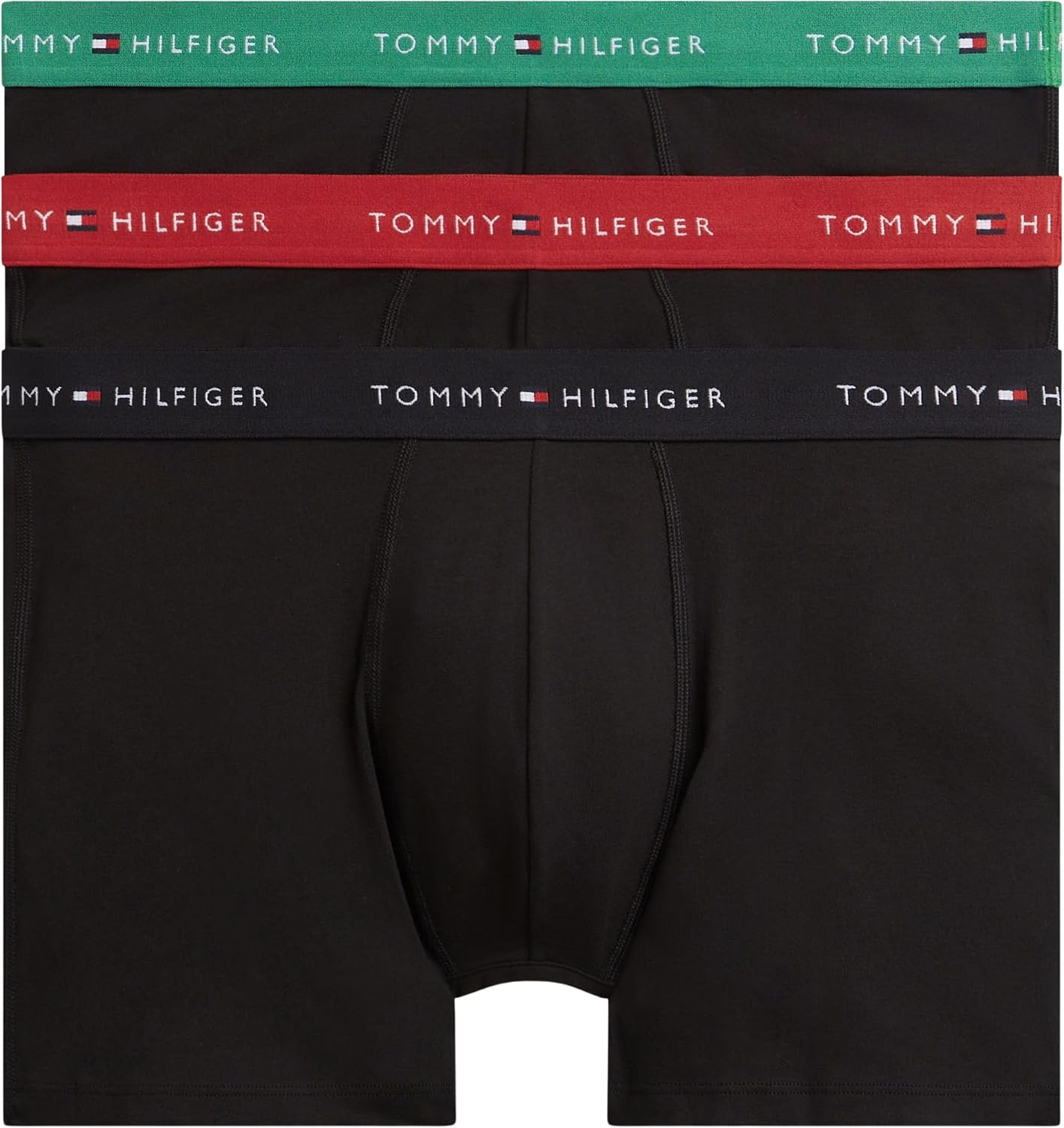 Detalle de Tommy Hilfiger Men 3P Boxer Brief WB Um0Um03874 Boxer Brief, Red – Taille M