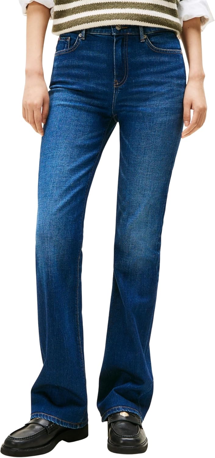 Detalle de Jean femme New Doreen Bootcut Mid-Taille – Tommy Hilfiger