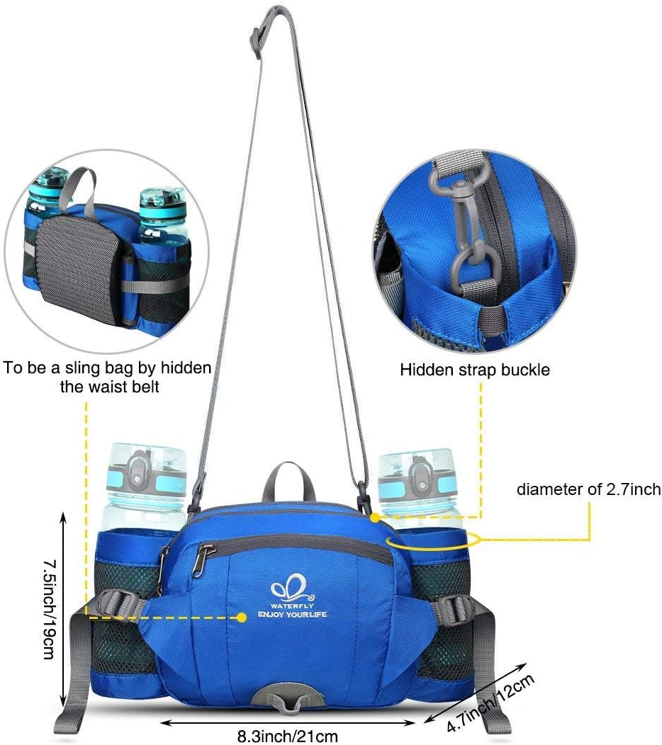 Thumbnail 4 de WATERFLY Gürteltasche mit Flaschenhalter – wasserdichte Hüfttasche für Hundetraining, Wandern & Reisen