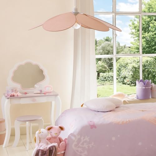 Detalle de Atmosphera Suspension Pétales Naya Rose – Lustre bohème 72 cm, câble 100 cm, E27 (ampoule non incluse)
