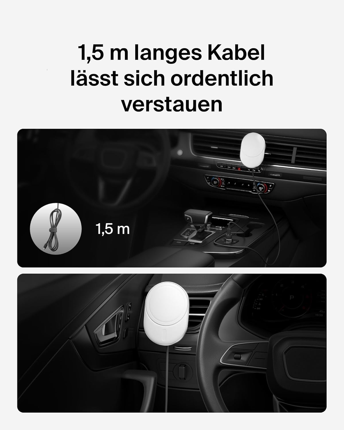 Thumbnail 6 de Belkin BoostCharge Pro magnetisches Qi2-Kfz-Ladegerät (15 W) mit MagSafe-Kompatibilität für iPhone