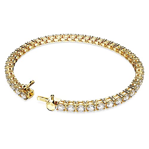 Detalle 2 de Swarovski Matrix Tennis pulsera Blanca Talla redonda