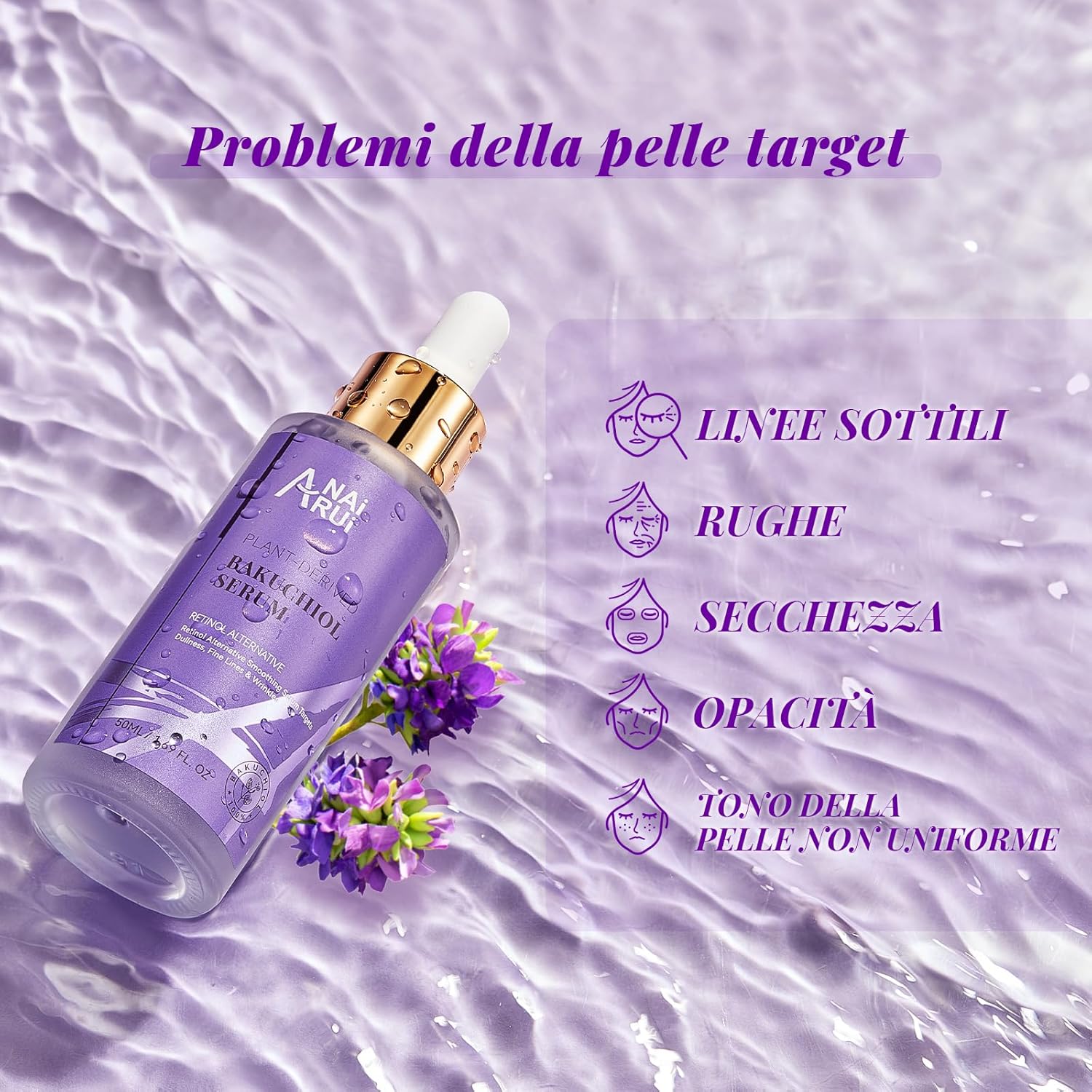 Detalle 2 de ANAiRUi Bakuchiol siero anti-invecchiamento 50 ml