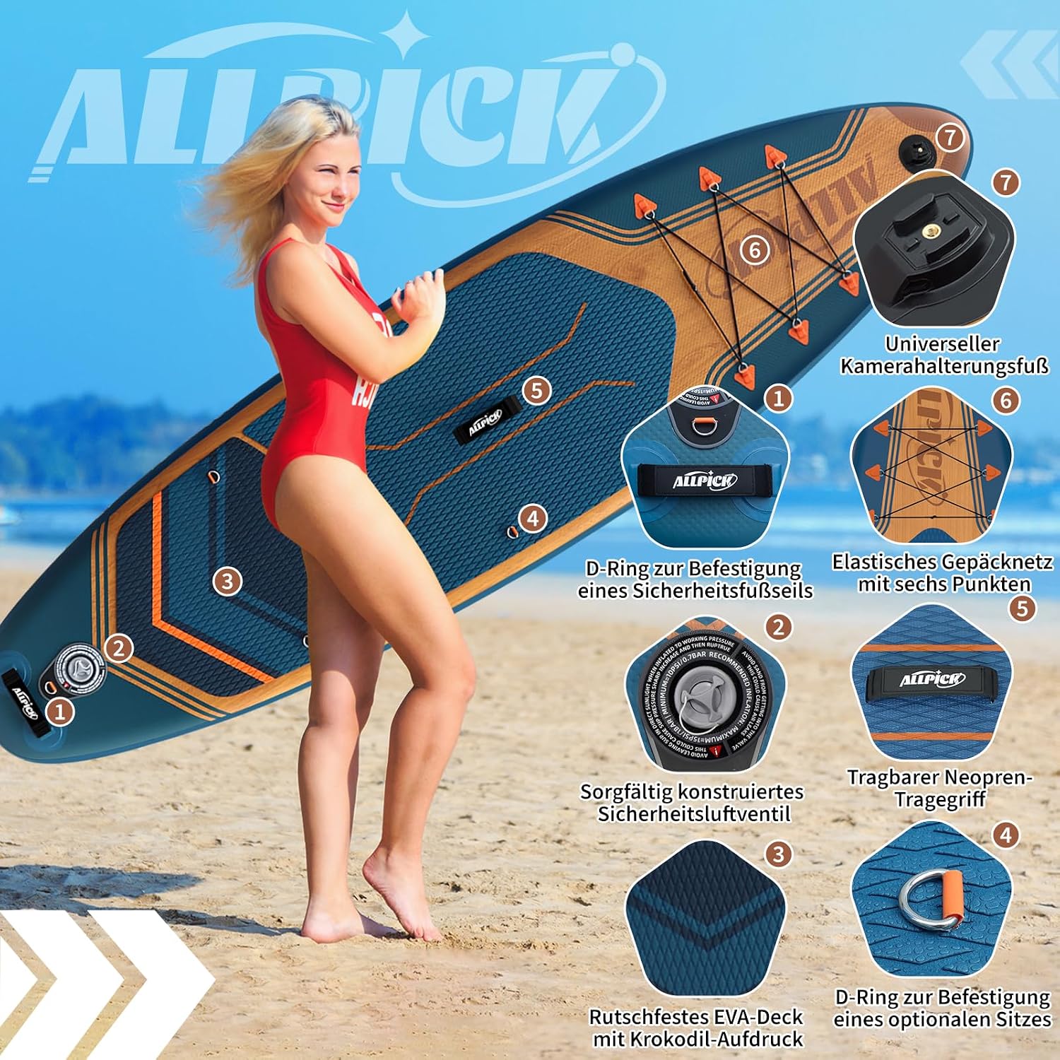 Detalle 2 de ALLPICK Premium SUP Board Set 320 cm đ
