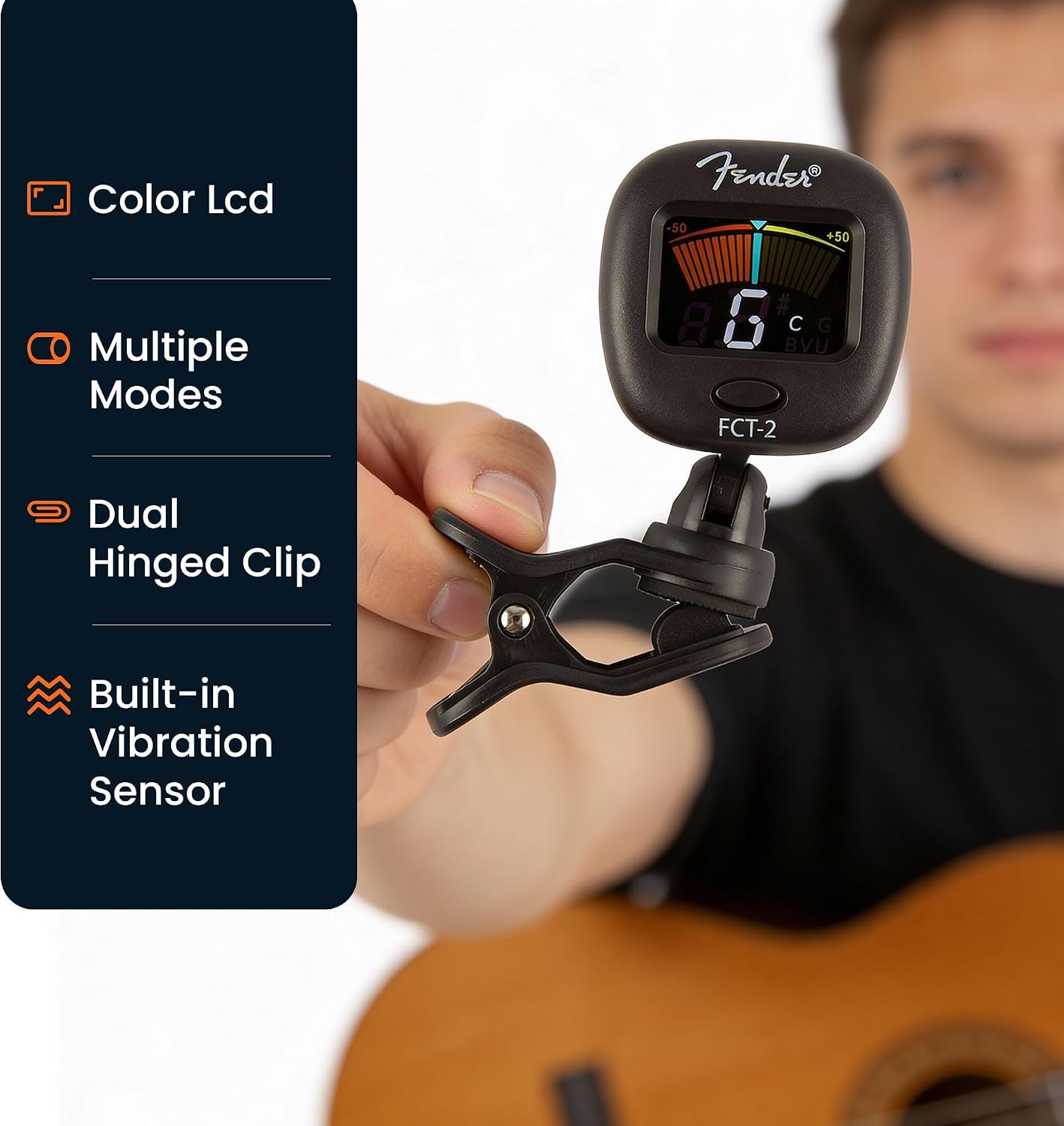 Detalle de Fender FCT-2 Professional Multi-Instrument Clip-On Tuner