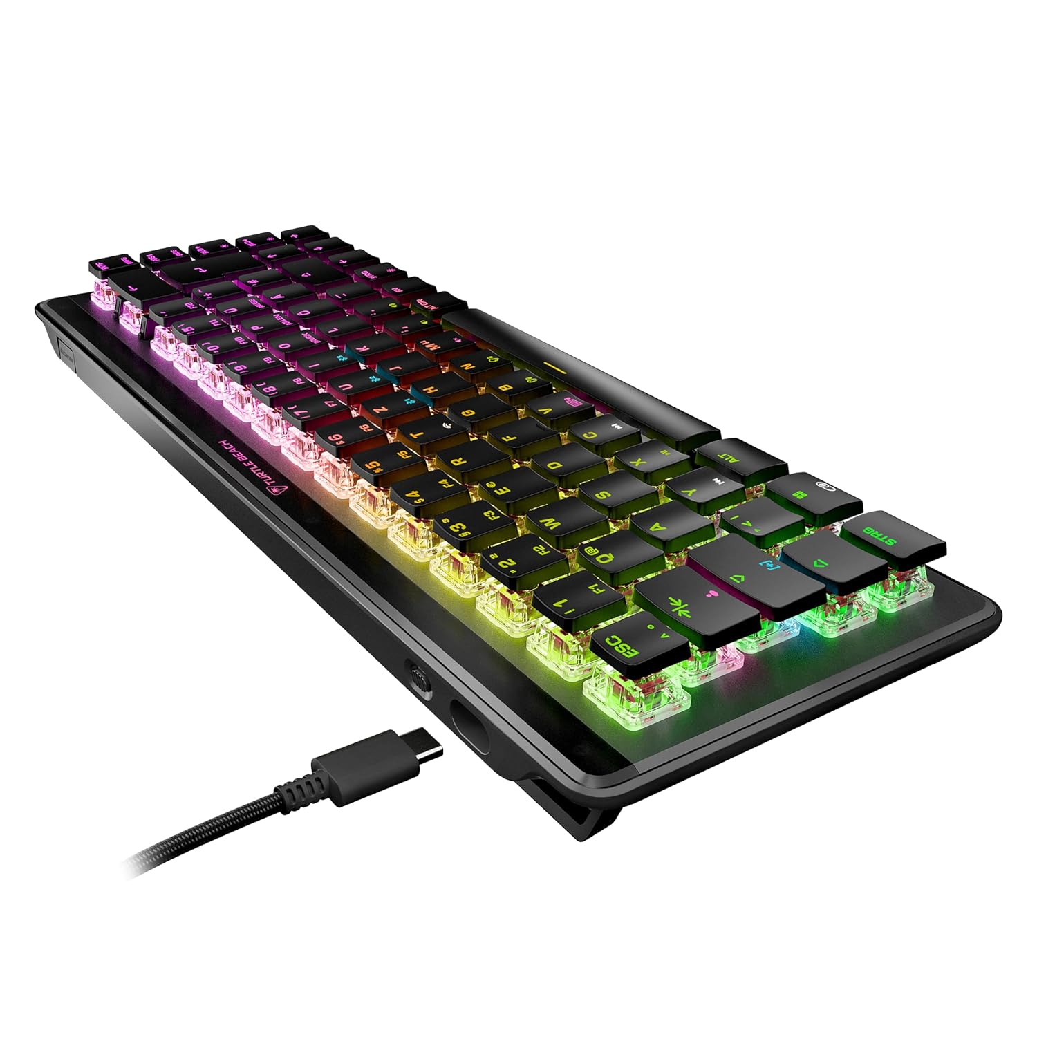 Detalle 2 de Turtle Beach Vulcan II Mini Air: Optisch-mechanische Kabellose 65%-Gaming-Tastatur mit Titan II Schaltern