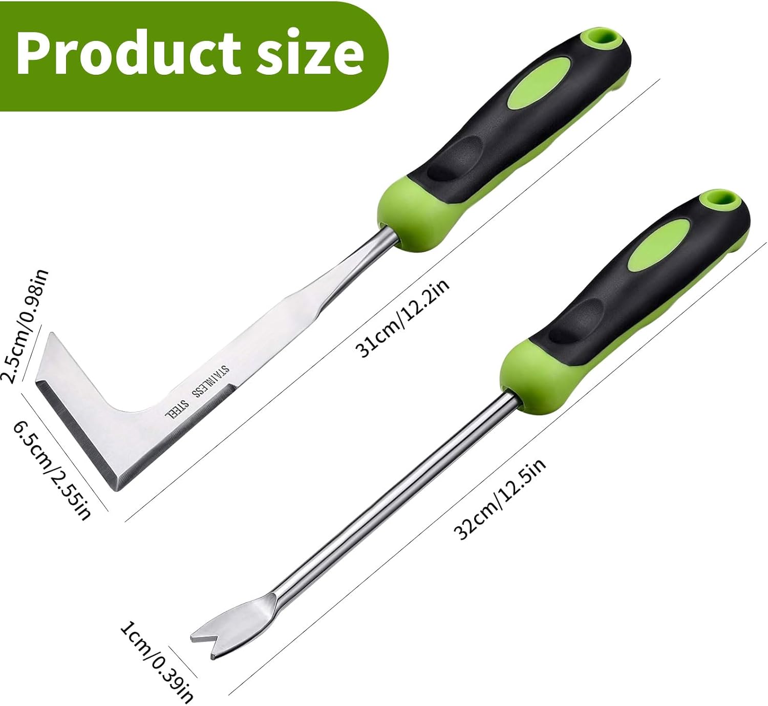 Thumbnail 1 de FENGQQKJ weedering tool set (pack of 2) with L-shaped and fork handle design