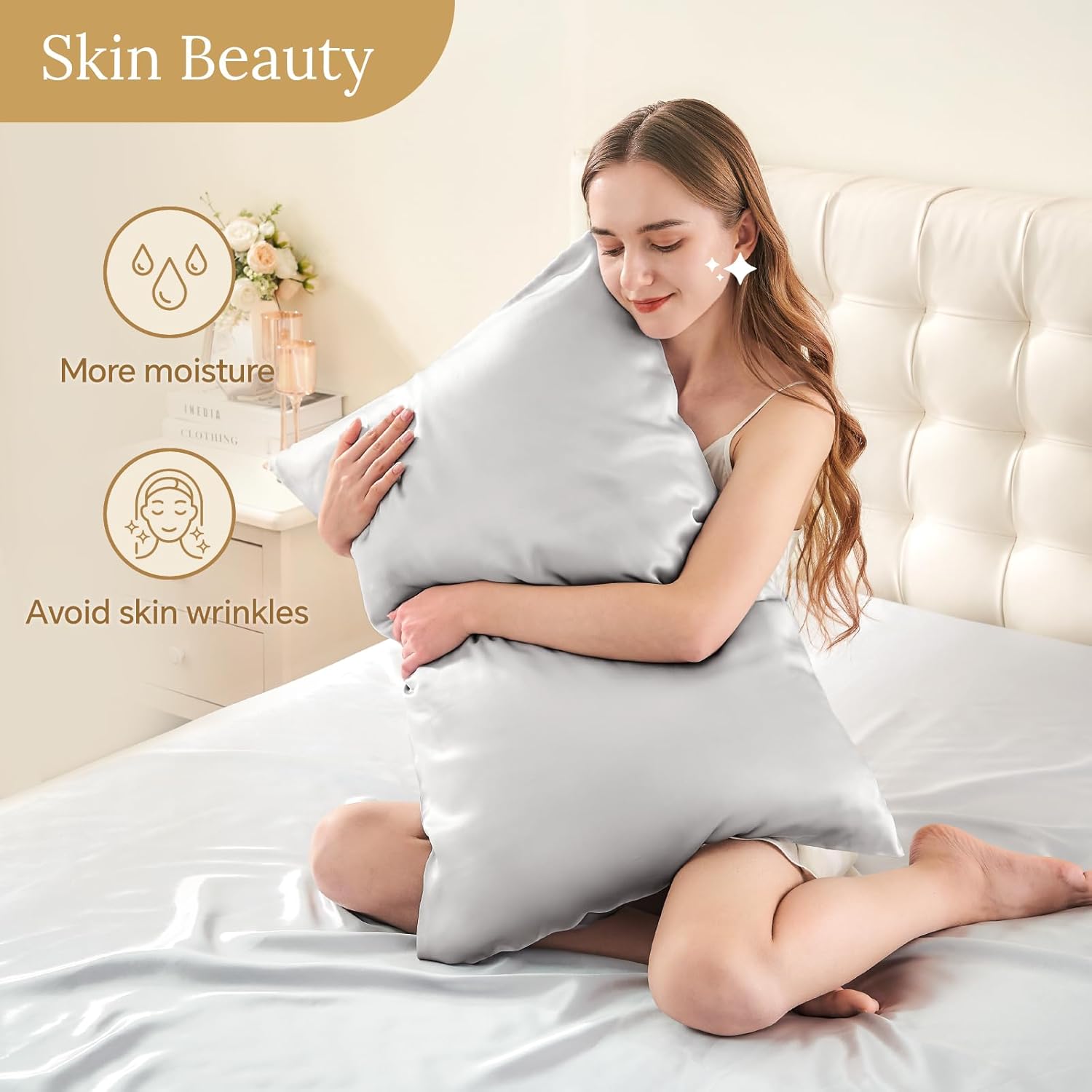Thumbnail 2 de INFIIXSO Mulberry Silk Pillowcase 20x26 Inches