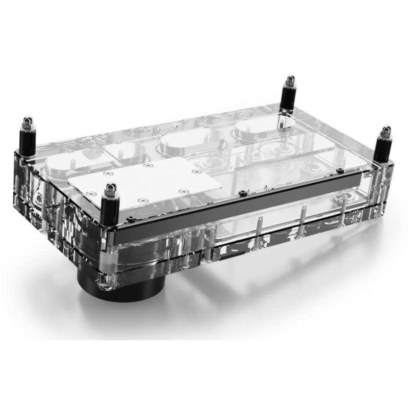 Detalle 2 de Alphacool Core Distro Plate 240 mm con bomba VPP Apex y ARGB