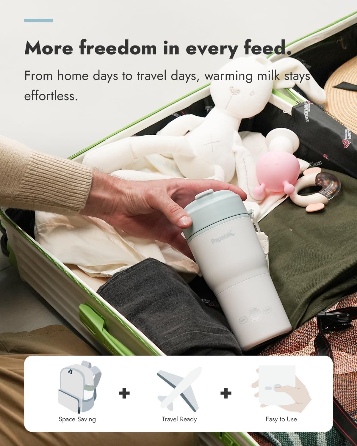 Thumbnail 2 de Papablic Portable Bottle Warmer, 85W Rechargeable Travel Warmer with 4 Settings