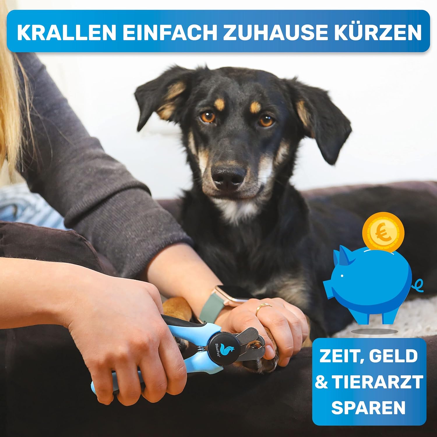Thumbnail 1 de BluePet Krallenschere mit Schutz & Abstandshalter für kleine Hunde und Katzen