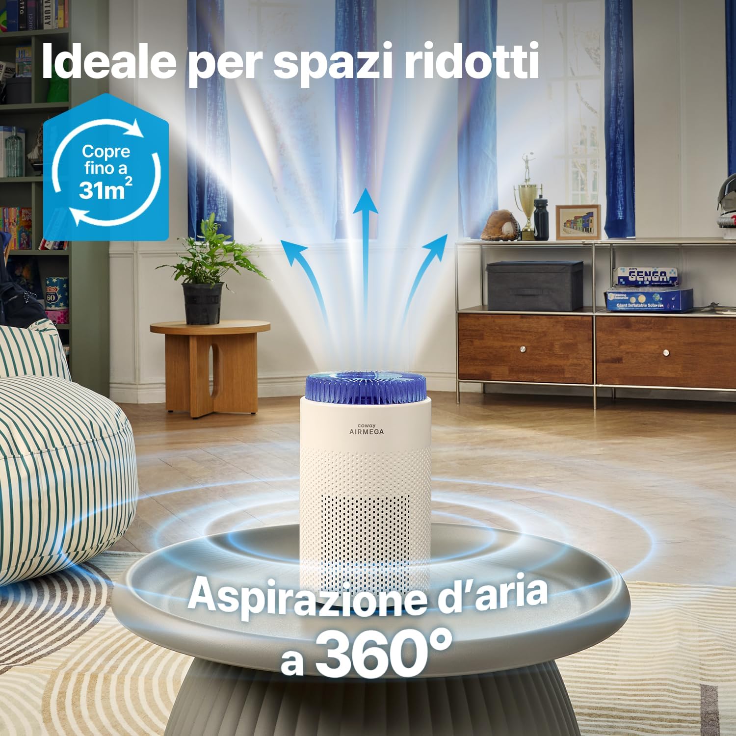 Thumbnail 1 de Coway Airmega 50: purificatore d'aria compatto per camere da letto e piccoli spazi