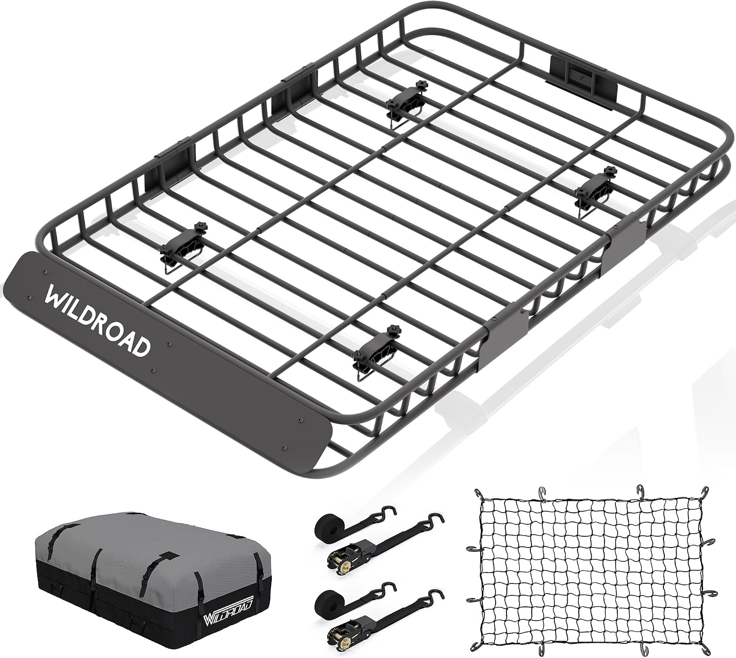 WildROAD Car Roof Cargo Basket 64x39x4