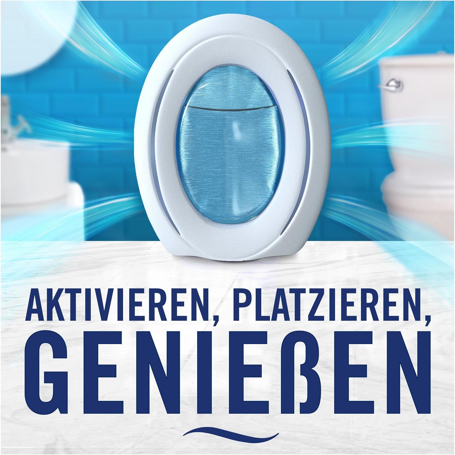 Detalle de Febreze Bad Lufterfrischer 8x – kontinuierliche Geruchsbekämpfung & 24/7 Frische im Bad