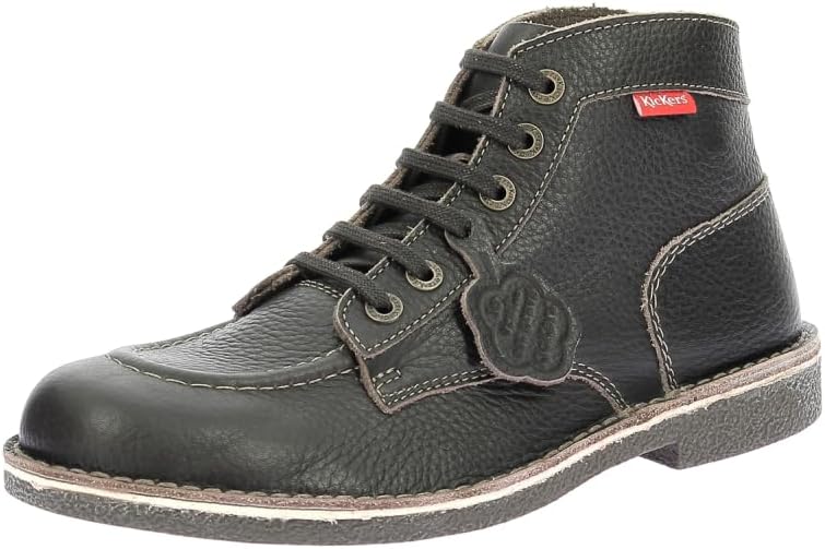 Detalle 2 de Kickers Kickstoner Stiefelletten/Boots Herren Camel – Leder, Knöchelbereich, flache Sohle