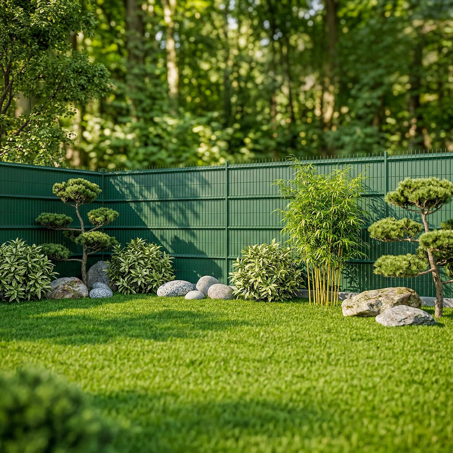 Thumbnail 6 de UISEBRT PVC Privacy Screen Strips, 70 m x 4.7 cm, Green, 140 Clips