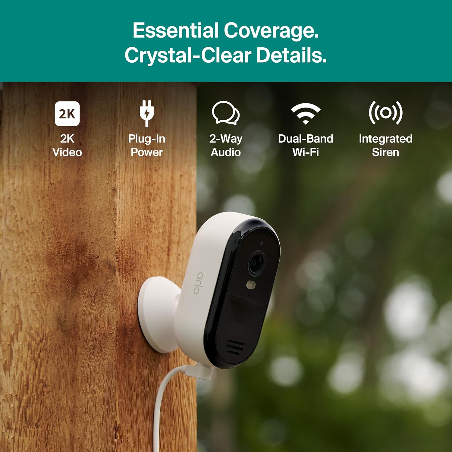 Detalle de Arlo 2K security camera, 3rd Gen